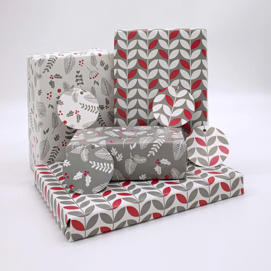 The LittleGreen Wrapping Company Scandi Christmas Recyclable Wrapping Paper & Tags 2 The LittleGreen Wrapping Company Scandi Christmas Recyclable Wrapping Paper & Tags